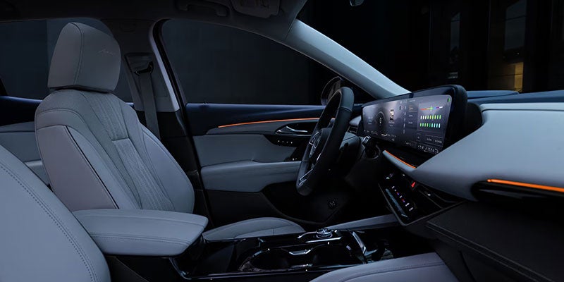Interior detail shot of the Buick Envision's rear seating.