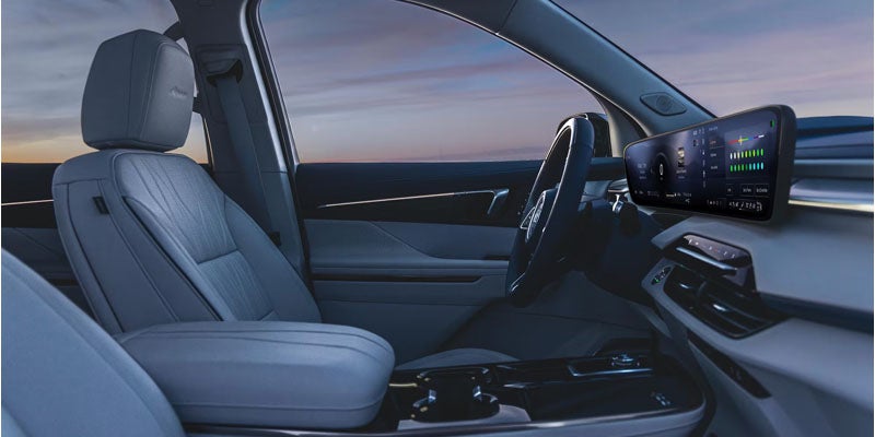 Interior view of the Buick Enclave seating.