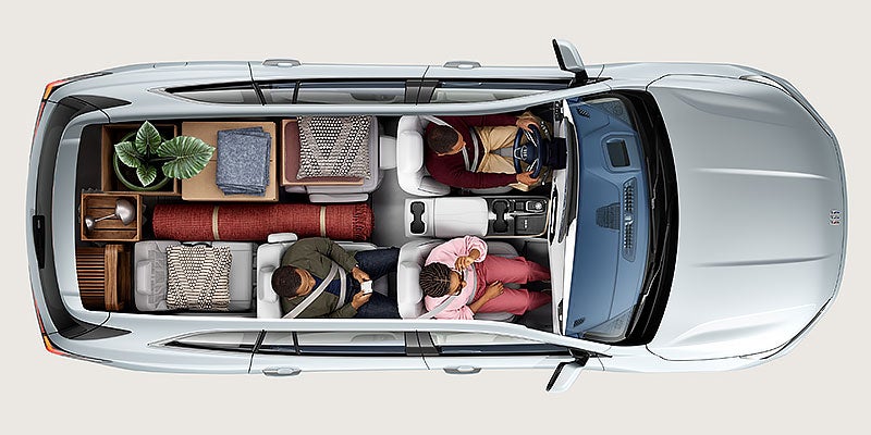Interior view of the Buick Enclave.